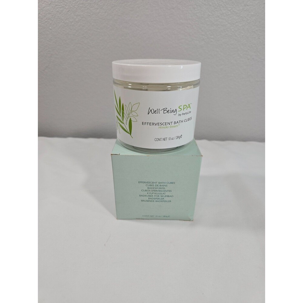Well Being Spa By PartyLite Effervescent Bath Cubes Hinoki Steam NIB